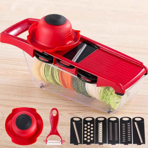 "10-in-1 Adjustable Mandolin Slicer & Cutter Set"