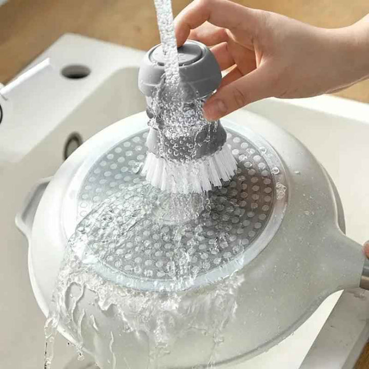 Automatic Liquid Dispenser Kitchen Pot Washing Brush