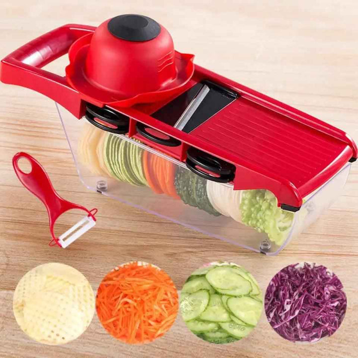 "10-in-1 Adjustable Mandolin Slicer & Cutter Set"
