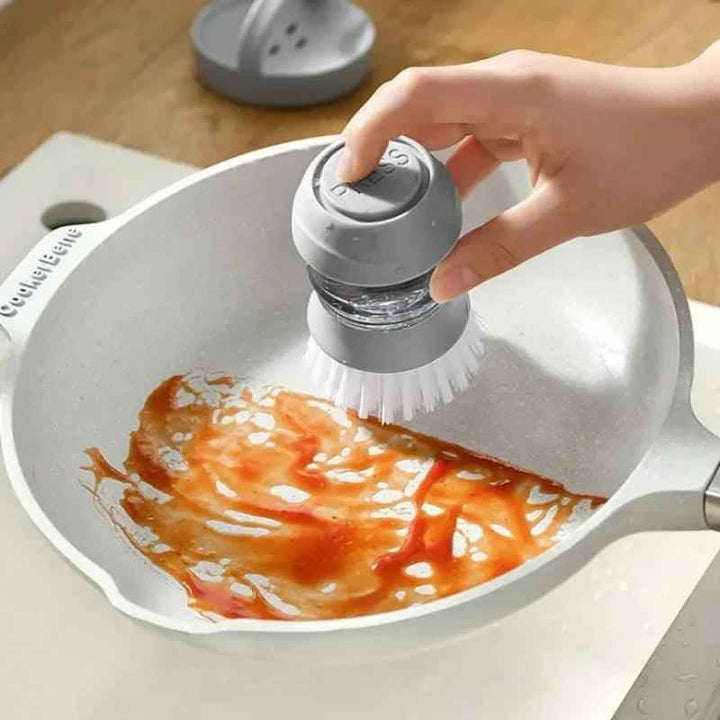 Automatic Liquid Dispenser Kitchen Pot Washing Brush